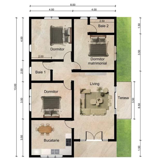 Casa de vanzare Valul lui Traian, zona centrala, teren 288mp-5